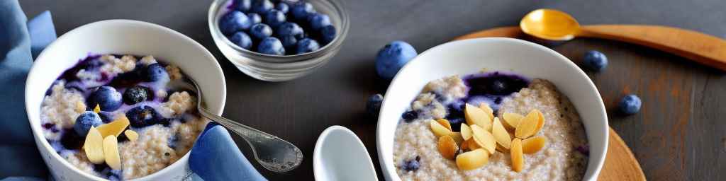 Blueberry and ginger porridge