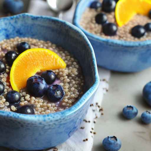 Blueberry and Orange Porridge with Buckwheat