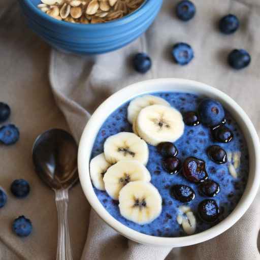 Blueberry banana porridge