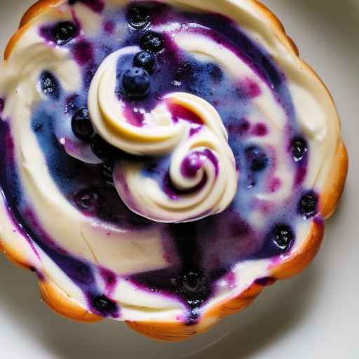 Blueberry Cream Spirals