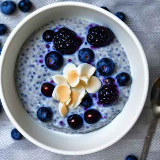 Blueberry vanilla porridge