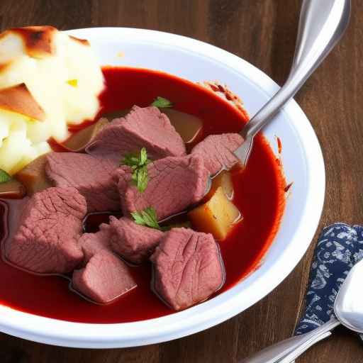 Borscht with Beef and Potatoes