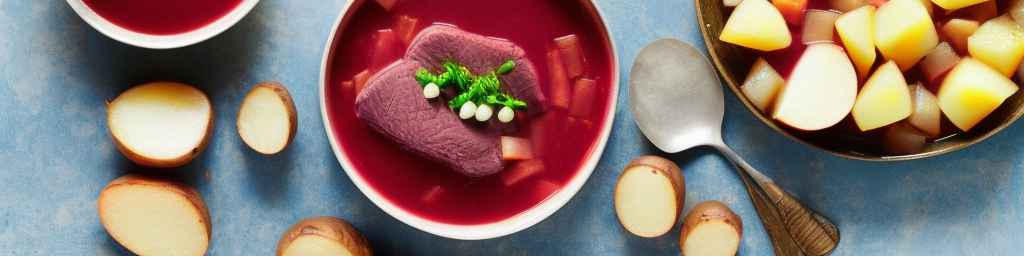 Borscht with Duck and Potatoes