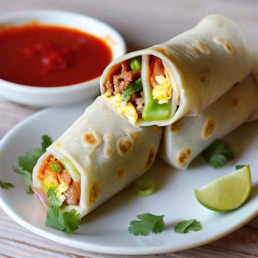 Breakfast Burrito Egg Rolls