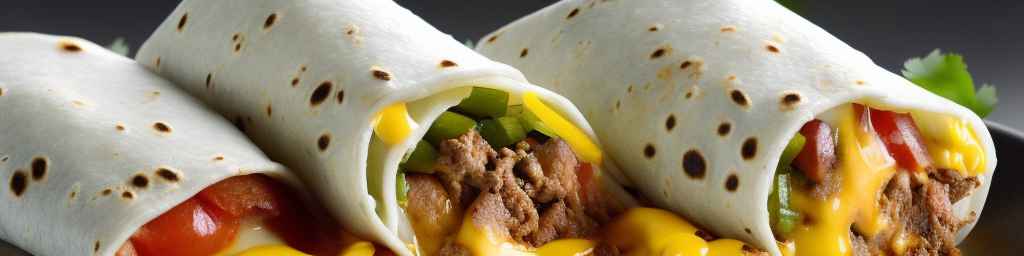 Breakfast Burrito with Sausage and Cheese