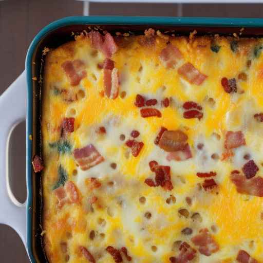 Breakfast Casserole with Bacon and Cheddar