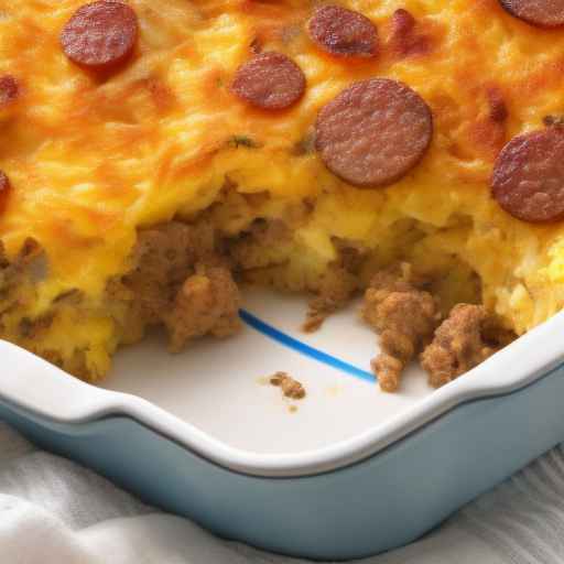 Breakfast Casserole with Sausage and Hash Browns