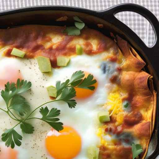 Breakfast Enchilada Casserole with Eggs