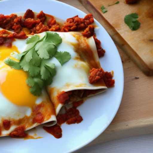 Breakfast Enchiladas with Chorizo