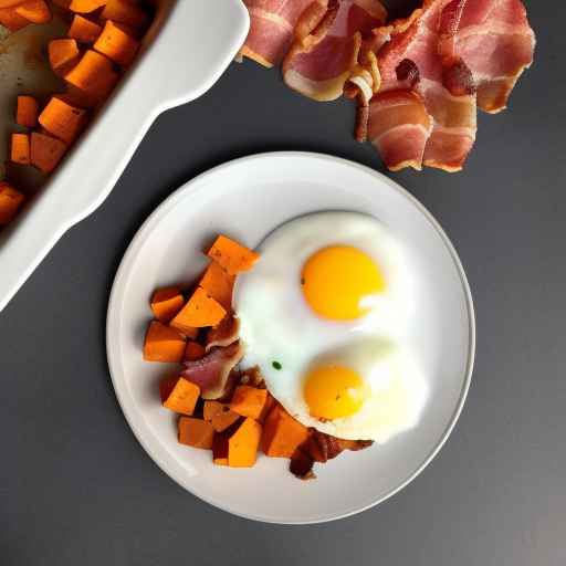 Breakfast Hash with Bacon and Sweet Potatoes