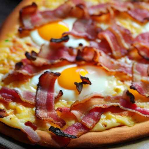 Breakfast Pizza with Bacon and Hash Browns