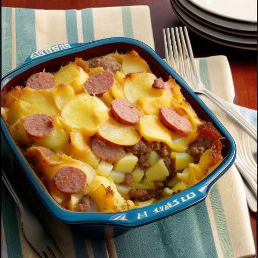 Breakfast sausage and potato casserole