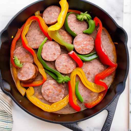 Breakfast Skillet with Sausage and Peppers