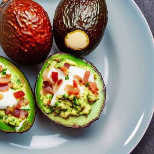 Breakfast Stuffed Avocado with Bacon