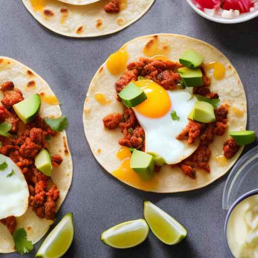 Breakfast Tacos with Chorizo and Egg