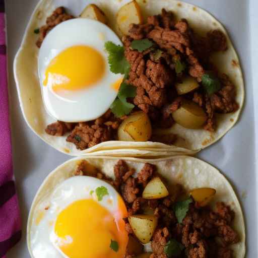 Breakfast Tacos with Chorizo and Potatoes