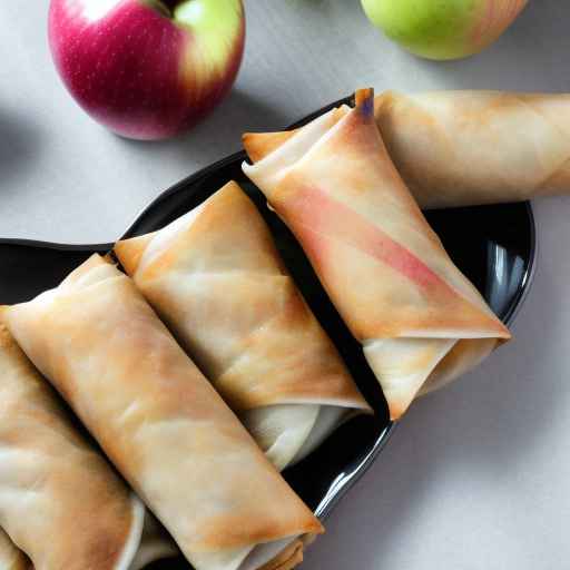 Brie and Apple Egg Rolls