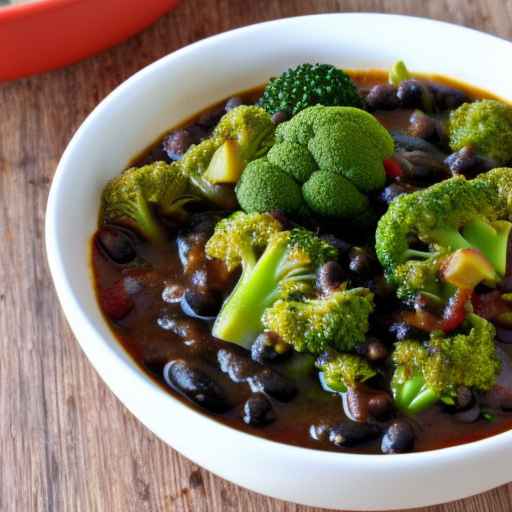 Broccoli and Black Bean Stew