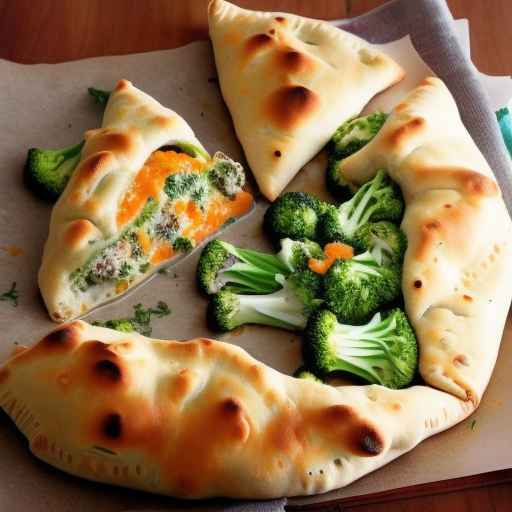 Broccoli and Cheddar Calzone