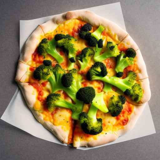 Broccoli and cheddar folded pizza