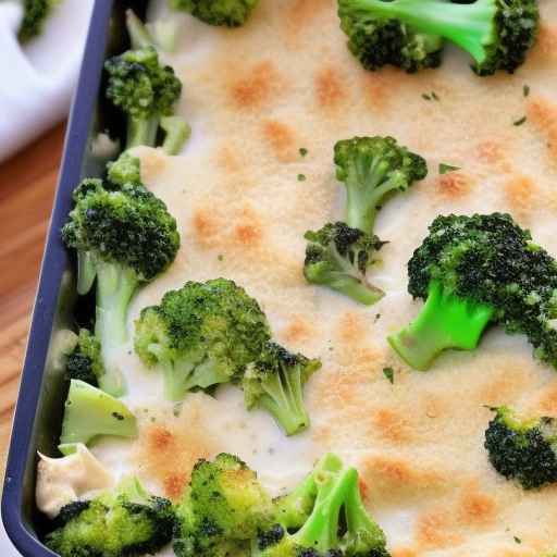 Broccoli and chicken alfredo casserole