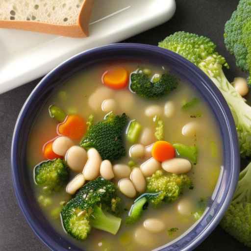 Broccoli and Navy Bean Soup