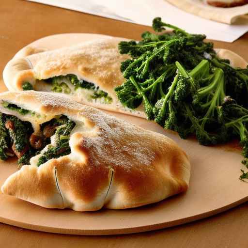 Broccoli Rabe and Sausage Calzone