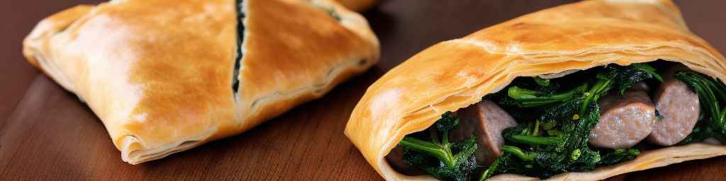 Broccoli Rabe and Sausage Pasty