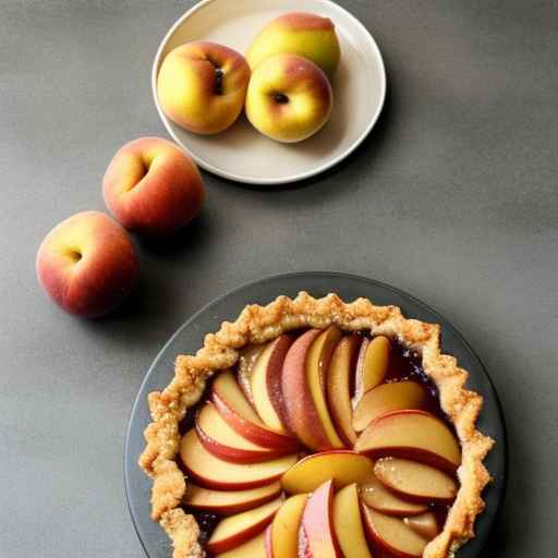 Brown Sugar Peach Pie with Apples