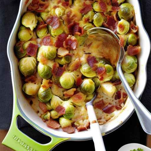 Brussels sprouts and bacon casserole