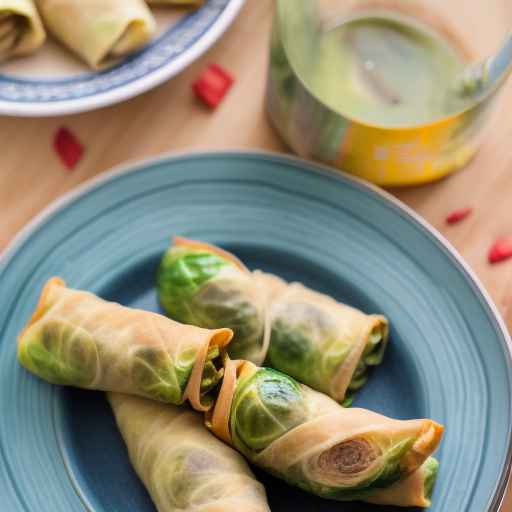 Brussels Sprouts Egg Rolls