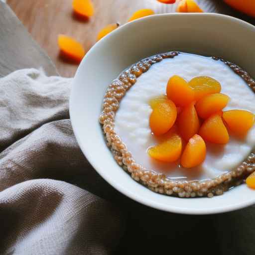 Buckwheat porridge with apricots and honey