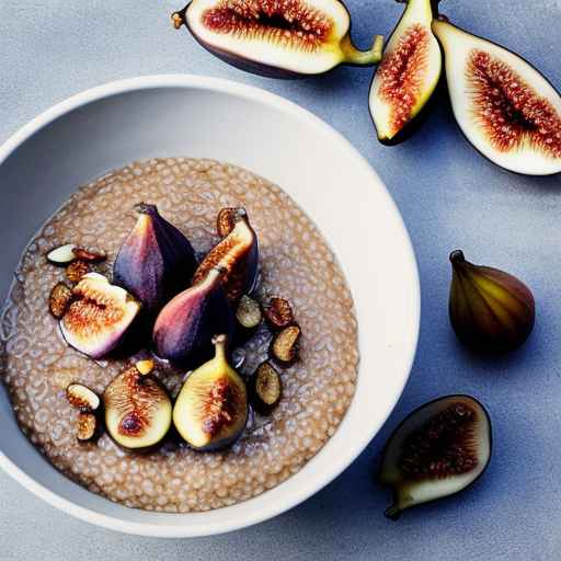 Buckwheat porridge with figs and honey