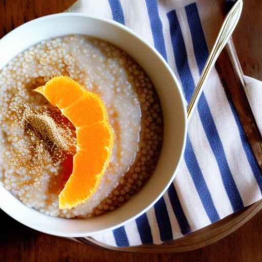 Buckwheat porridge with orange and ginger