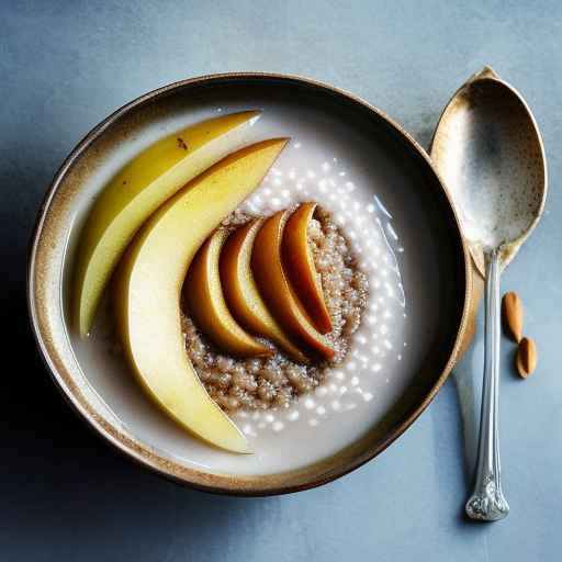 Buckwheat porridge with pear and ginger