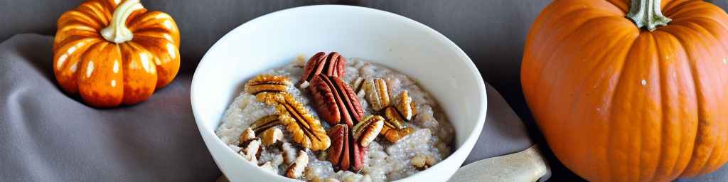 Buckwheat porridge with pumpkin and pecans