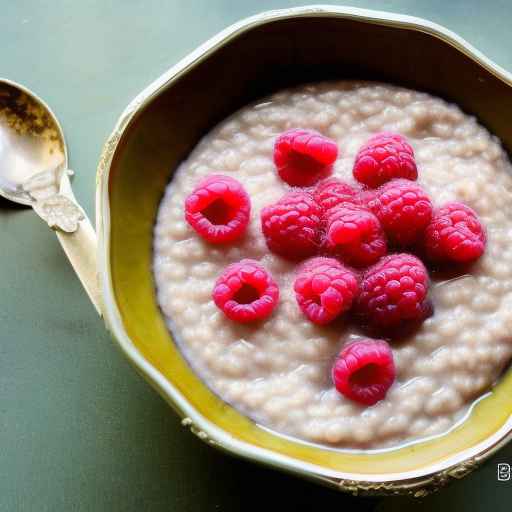 Buckwheat porridge with raspberry and coconut