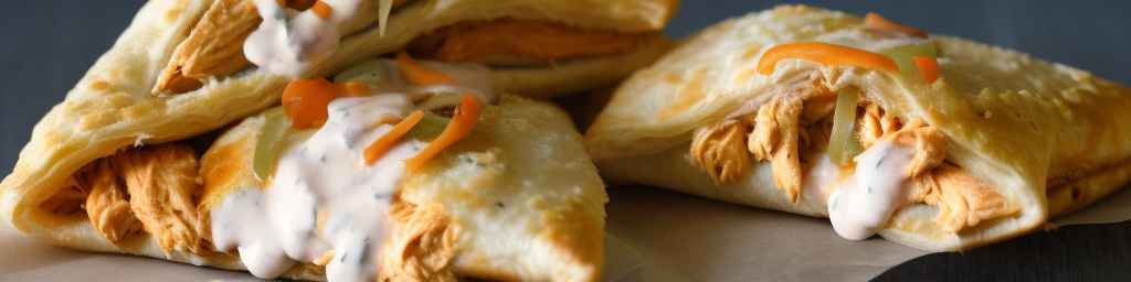 Buffalo chicken and ranch turnover