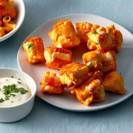 Buffalo Chicken Corn Bites