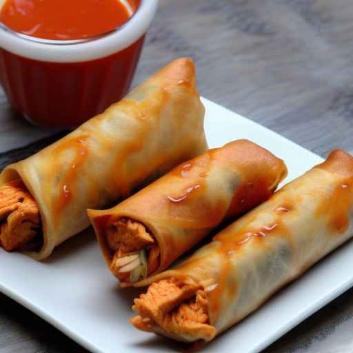 Buffalo Chicken Egg Rolls