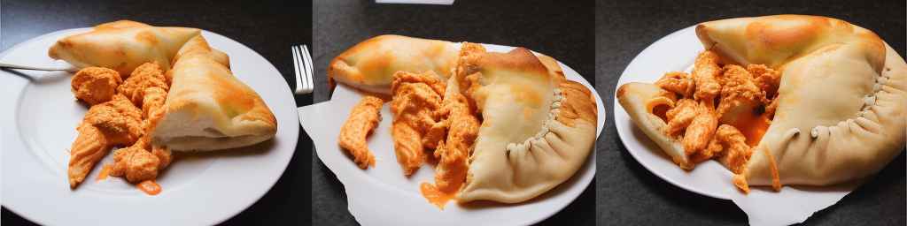 Buffalo Chicken Mac and Cheese Calzone