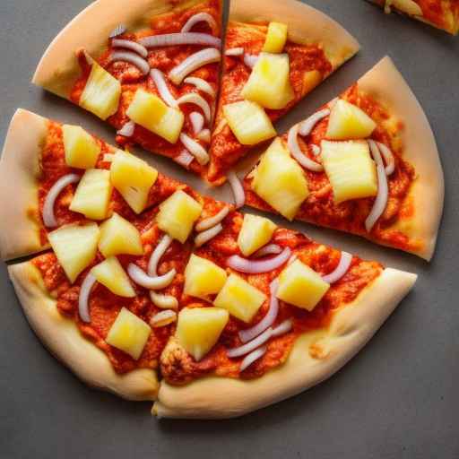 Buffalo Chicken Ranch Pizza with Pineapple and Red Onion