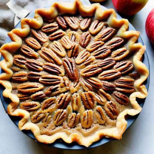 Butterscotch Pecan Pie with Apples