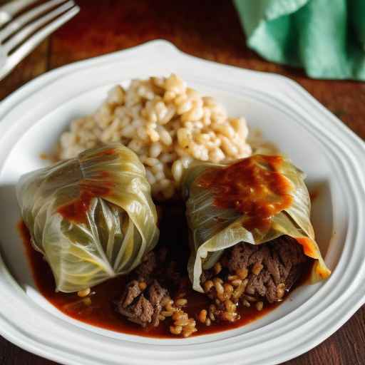 Cabbage Rolls with Beef and Barley