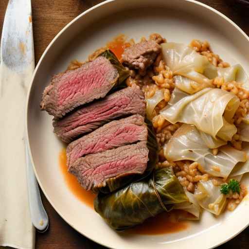 Cabbage Rolls with Beef and Pearl Barley