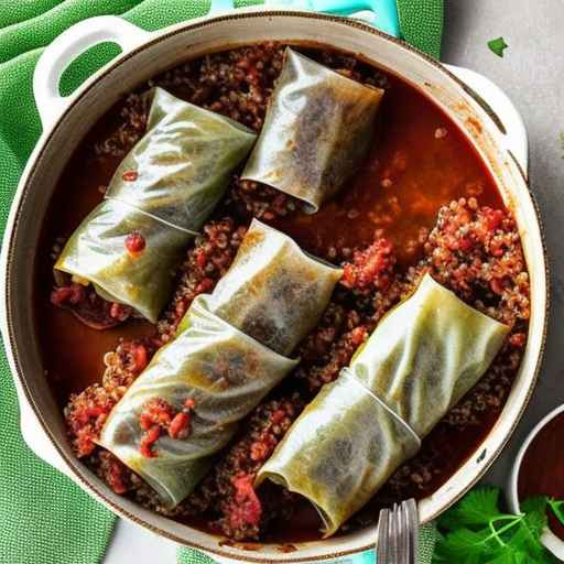 Cabbage Rolls with Beef and Quinoa