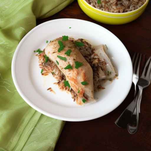 Cabbage Rolls with Chicken and Wild Rice