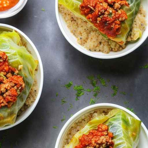 Cabbage Rolls with Ground Chicken and Quinoa