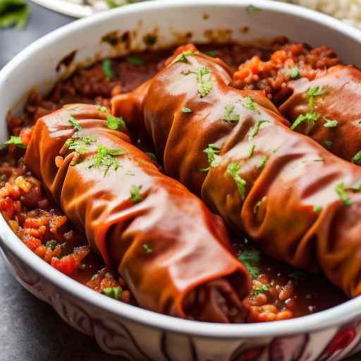 Cabbage Rolls with Ground Pork and Rice