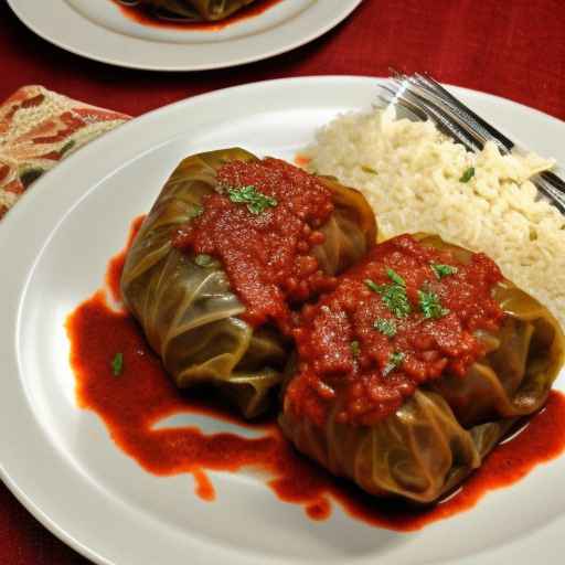 Cabbage Rolls with Ground Veal and Rice